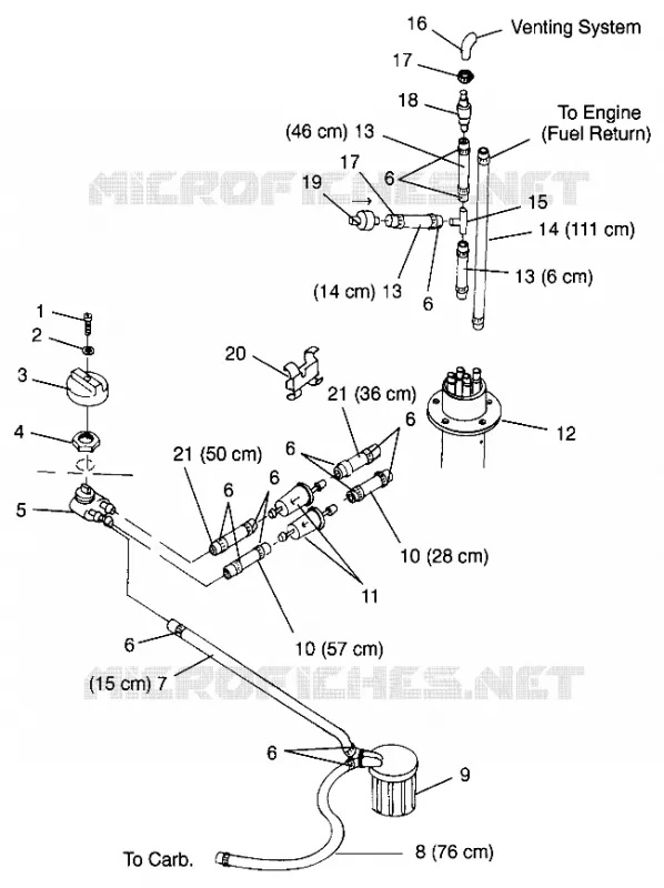SISTEMA DI ALIMENTAZIONE CARBURANTE SLT 700 B964166 and  Intl. SLT 700 I964166 (4933923392A010)