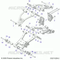 SOSPENSIONE POSTERIORE CONTROL ARM, MOUNTING