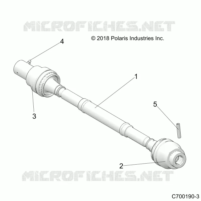 DRIVE TRAIN, FRONT PROP ALBERO