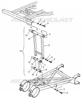 POSTERIORE PAVONEGGIARSI STABILIZZATORE BIG BOSS 6X6 400L W97AE38A (4940814081C013)