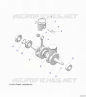 ENGINE, PISTON AND ALBERO MOTORE