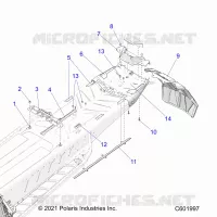 TELAIO, REAR, MISC. COVERS AND SNOWFLAP- S24TFD8RS/8RE (C601997)