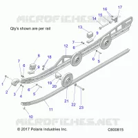 SUSPENSION, RAIL, LH/RH