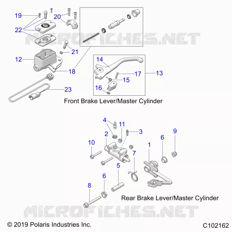 BRAKES, BRAKE LEVERS AND CILINDRO PRINCIPALES