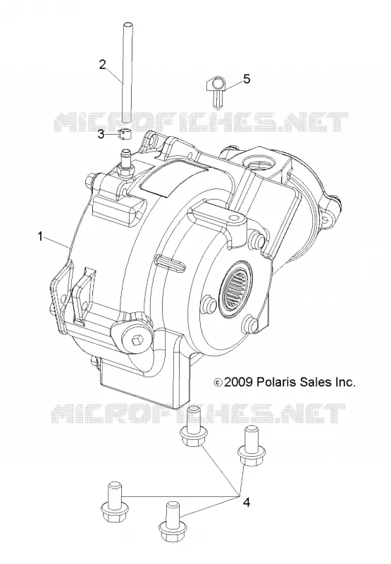 TRASMISSIONE, FRONT GEARCASE MOUNTING