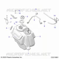 SISTEMA DI ALIMENTAZIONE CARBURANTE, FUEL TANK ASM.