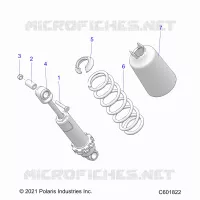 SUSPENSION, SHOCK ANTERIORE TRACK (7045714)