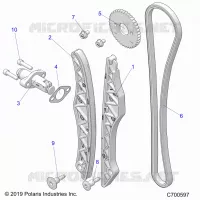 CAM CATENA AND TENSIONER