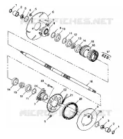 POSTERIORE HOUSING Scrambler 400 W98BC38C (4947254725C005)