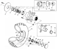RUOTA ANTERIORE SPORTSMAN 500 W969244 and SWEDISH SPORTSMAN 500 S969244 (4936093609B006)