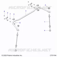 SUSPENSION, REAR BARRA DI STABILIZZAZIONE