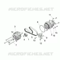 ENGINE, ALTERNATORE AND COMPRESSOR