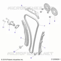 CAM CATENA AND TENSIONER