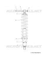 SUSPENSION, AMMORTIZZATORE POSTERIORE TRACK (7043994)