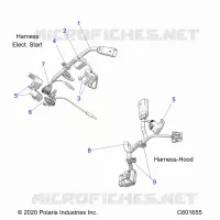 ELETTRICO, WIRE HARNESS, HOOD, ELEC. START