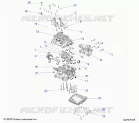 ENGINE, CRANKCASE AND ALBERO MOTORE