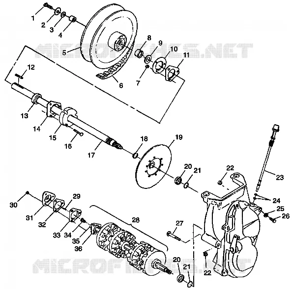 TRASMISSIONE 700 XCR 0985678(A) and EUROPEAN 700 XCR E985678 (4943114311B008)