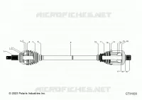 TRASMISSIONE, REAR HALF SHAFT