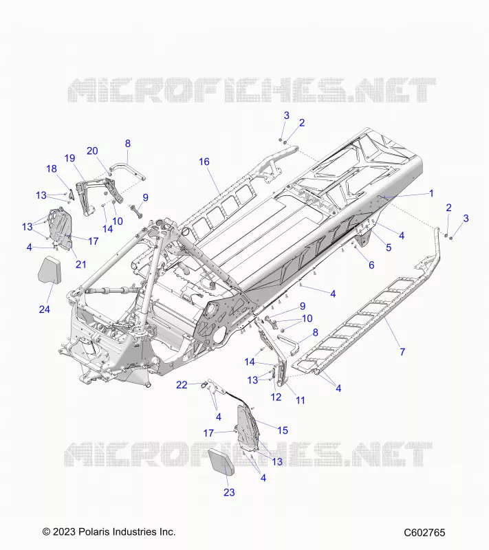 TELAIO, FOOTRESTS, AND RUNNING BOARDS