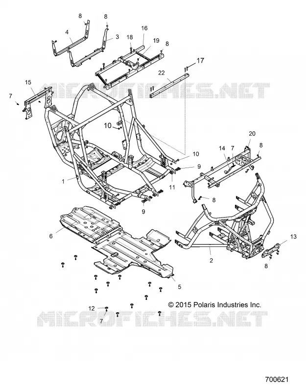 CHASSIS, TELAIO PRINCIPALE AND SKID PLATES