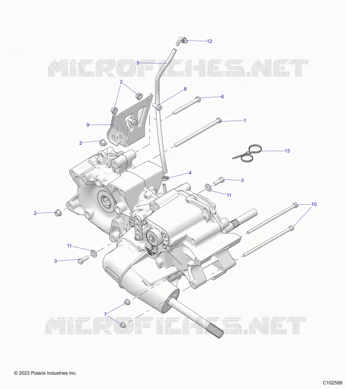 TRASMISSIONE, MAIN GEARCASE MOUNTING