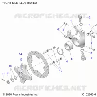 SOSPENSIONI ANTERIORI HUB, KNUCKLE AND BRAKE DISC