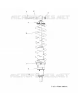 SUSPENSION, AMMORTIZZATORE POSTERIORE TRACK (7043994)