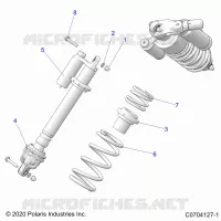 SUSPENSION, SHOCK ANTERIORE MOUNTING