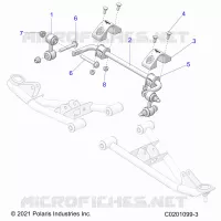 SUSPENSION, FRONT BARRA DI STABILIZZAZIONE