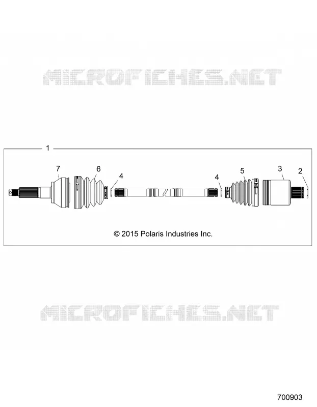 DRIVE TRAIN, POSTERIORE DRIVE SHAFT (TO 7/17/2017)