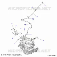 TRASMISSIONE, MAIN GEARCASE MOUNTING -Z24RAB92AK/BK (C0702874-2)