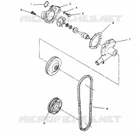 POMPA DELL'ACQUA WIDETRAK LX 0962064 and EUROPEAN WIDETRAK LX E962064 (4931643164C010)