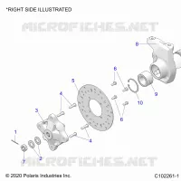 SOSPENSIONI ANTERIORI HUB, CARRIER, AND BRAKE DISC