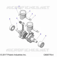 ENGINE, PISTON AND ALBERO MOTORE