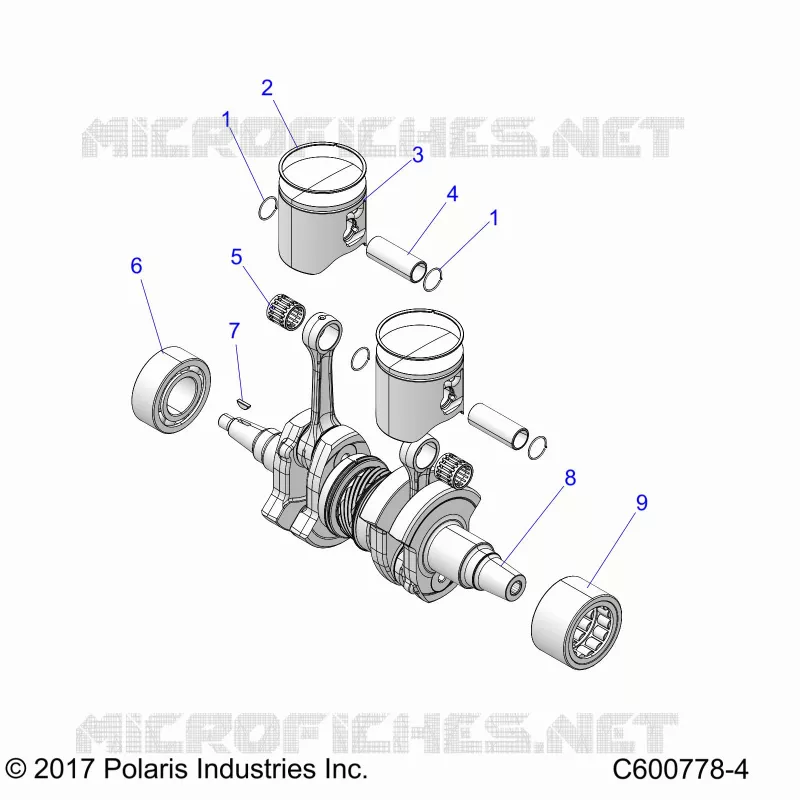 ENGINE, PISTON AND ALBERO MOTORE