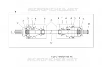 TRASMISSIONE, FRONT HALF SHAFT