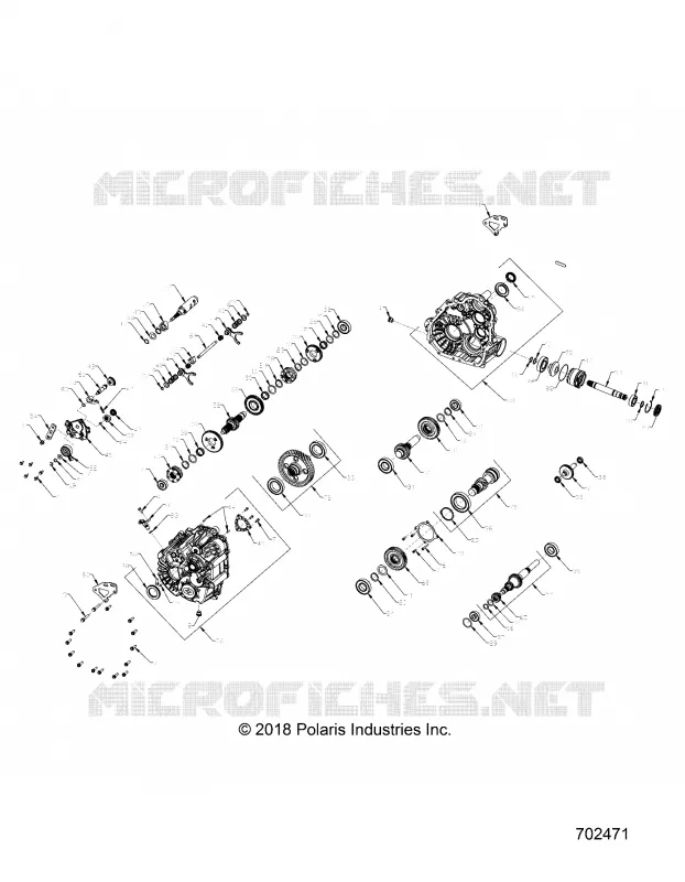 DRIVE TRAIN, PRINCIPALE SCATOLA INGRANAGGI INTERNALS