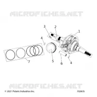 ENGINE, ALBERO MOTORE, CONNECTING ROD AND PISTON