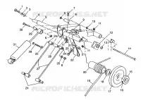POSTERIORE COPPIA ARM 500 INDY 0982764(A)(B) and EUROPEAN 500 INDY E982764A (4942104210B010)