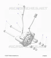 TRASMISSIONE, FRONT GEARCASE MOUNTING