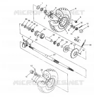 TRAZIONE POSTERIORE MONTAGGIO 6x6 400L, SWEDISH S948740 and  NORWEGIAN N948740 (4926812681036A)
