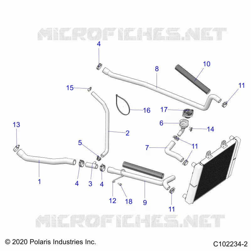 ENGINE, SISTEMA DI RAFFREDDAMENTO, HOSES