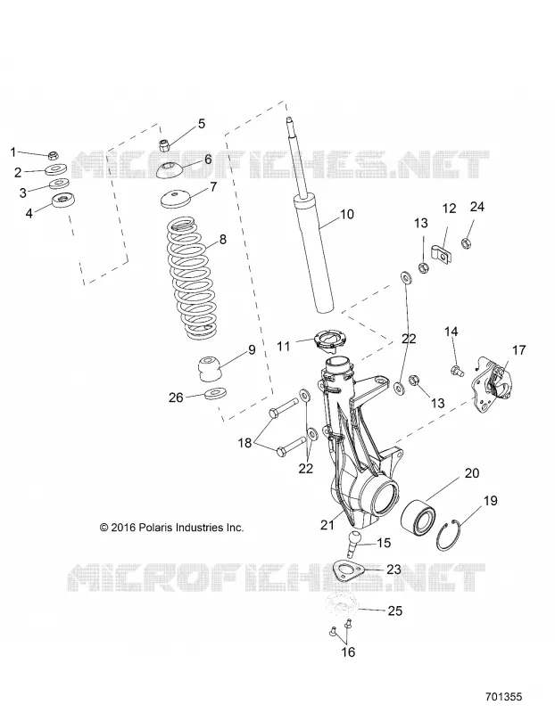 SUSPENSION, ANTERIORE MONTANTE