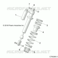 SUSPENSION, SHOCK ANTERIORE MOUNTING