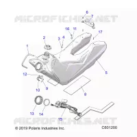 SISTEMA DI ALIMENTAZIONE CARBURANTE, FUEL TANK ASM.