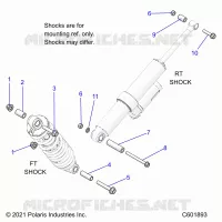 SUSPENSION, SHOCK MONTAGGIO, REAR SUSP.