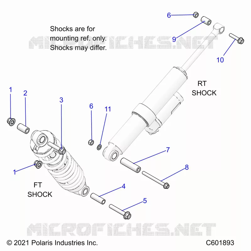 SUSPENSION, SHOCK MONTAGGIO, REAR SUSP.