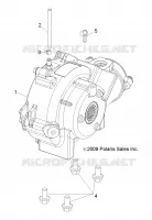 TRASMISSIONE, FRONT GEARCASE MOUNTING