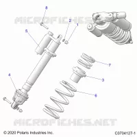 SUSPENSION, SHOCK ANTERIORE MOUNTING