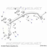 SUSPENSION, REAR BARRA DI STABILIZZAZIONE